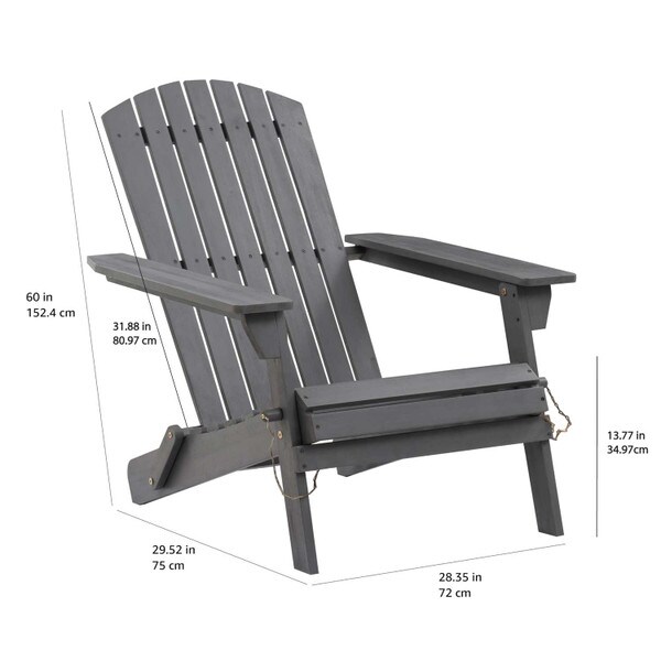 Patioflare Adirondack grey chair